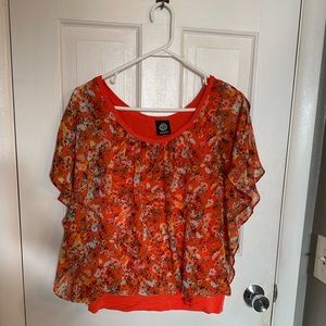 Bobeau floral blouse